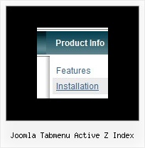 Joomla Tabmenu Active Z Index Frames Menu