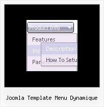 Joomla Template Menu Dynamique Javascript Navigation Example