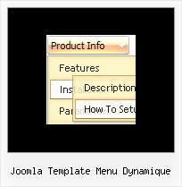 Joomla Template Menu Dynamique Pop Down Menu Javascript