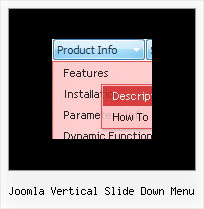 Joomla Vertical Slide Down Menu Moving Dynamic Menu