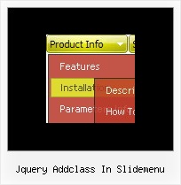 Jquery Addclass In Slidemenu Layers In Javascript