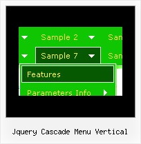 Jquery Cascade Menu Vertical Javascript Mouseover Drop Down Menus
