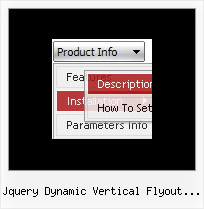 Jquery Dynamic Vertical Flyout Menu Dhtml Java Transition