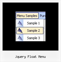 Jquery Float Menu Dynamic Javascript List Loading