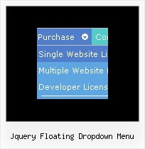Jquery Floating Dropdown Menu Animated Menu
