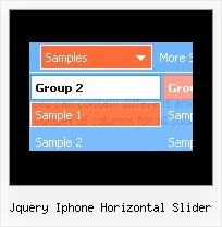 Jquery Iphone Horizontal Slider Cascade Or Cascading