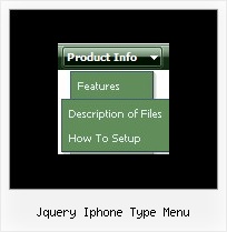 Jquery Iphone Type Menu Web Design Pulldown Menu