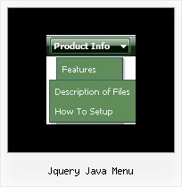 Jquery Java Menu Menubar In Html