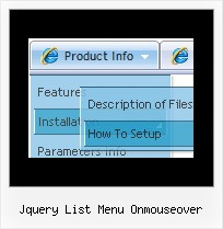 Jquery List Menu Onmouseover Cascade Menus Templates