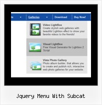 Jquery Menu With Subcat Cascade Menu Script
