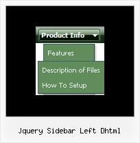 Jquery Sidebar Left Dhtml Javascript Popup Mouse Over Menu