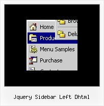Jquery Sidebar Left Dhtml Dhtml Menu Menus Em