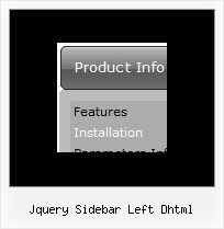 Jquery Sidebar Left Dhtml Javascript For Menu Frame