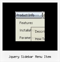 Jquery Sidebar Menu Item Position Tree Menu