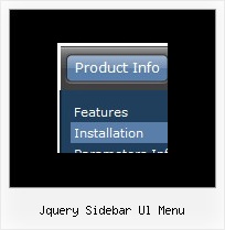 Jquery Sidebar Ul Menu Menu Pull Down