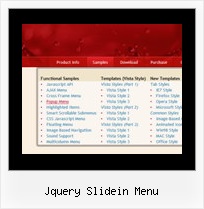 Jquery Slidein Menu Css Drop Down Examples