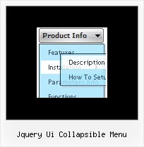 Jquery Ui Collapsible Menu Dhtml Horizontal Menu Script