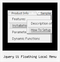 Jquery Ui Floathing Local Menu Java Menu Tutorial