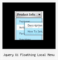 Jquery Ui Floathing Local Menu Navbar In Html