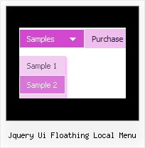 Jquery Ui Floathing Local Menu Menu Pop Up