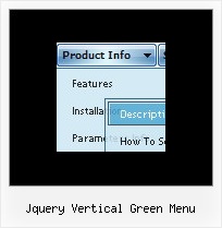Jquery Vertical Green Menu Javascript Frame Menu Sample