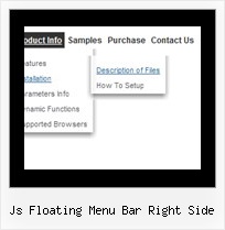 Js Floating Menu Bar Right Side Pull Down Menu Creation In Html Sample