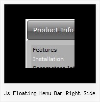 Js Floating Menu Bar Right Side Horizontal Menu Jscript Example Script