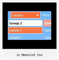 Js Menulist Css Pull Down Menus And Html