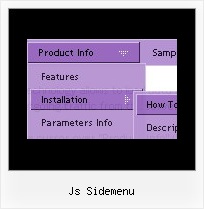 Js Sidemenu Mouseover Menu Effects