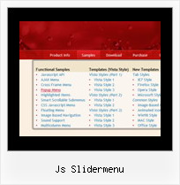 Js Slidermenu Website Javascript Menu