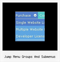 Jump Menu Groups And Submenus Dhtml Menu System