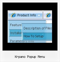 Krpano Popup Menu Hover Menu Item Dhtml Expand