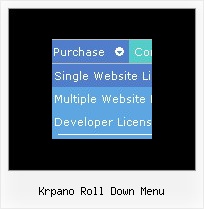 Krpano Roll Down Menu Dhtml Frame Popup