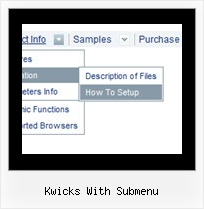 Kwicks With Submenu Vertical Navigation