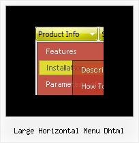 Large Horizontal Menu Dhtml Create Javascript Menue