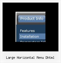 Large Horizontal Menu Dhtml Popupmenu Javascript Sample Code