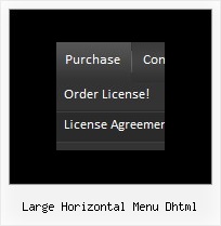 Large Horizontal Menu Dhtml Style Toolbar Javascript