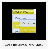 Large Horizontal Menu Dhtml Down Menus