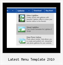 Latest Menu Template 2010 Dropdown Menu In Html