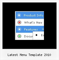 Latest Menu Template 2010 Create Menu Html Sample Code
