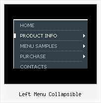 Left Menu Collapsible Javascript Dhtml Ejemplos
