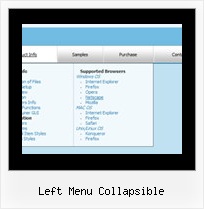 Left Menu Collapsible Html Side Menu
