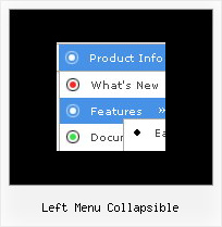 Left Menu Collapsible Vertical Web Menus