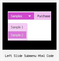 Left Slide Submenu Html Code Javascript Disable Browser Arrows