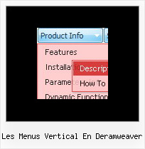 Les Menus Vertical En Deramweaver Javascript And Drag And Folder