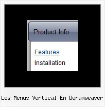 Les Menus Vertical En Deramweaver Vertical Navigation Javascript