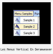 Les Menus Vertical En Deramweaver Javascripts Drop Down Menu Example