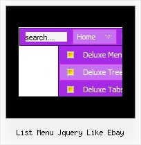 List Menu Jquery Like Ebay Website Menu Style