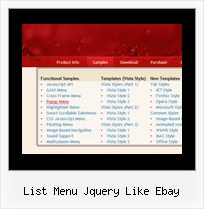 List Menu Jquery Like Ebay Sample Dropdown Menu Script