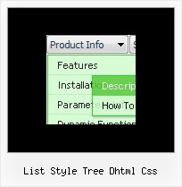 List Style Tree Dhtml Css Cascading Menu Java